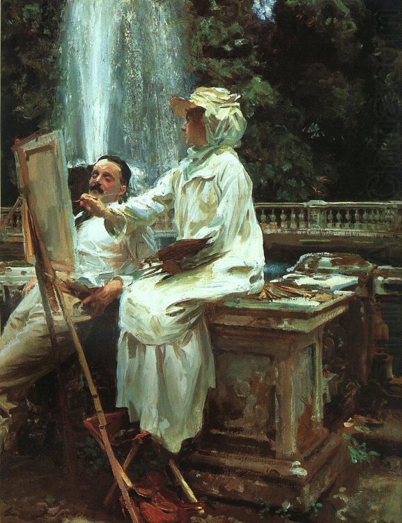 John Singer Sargent The Fountain at Villa Torlonia in Frascati china oil painting image